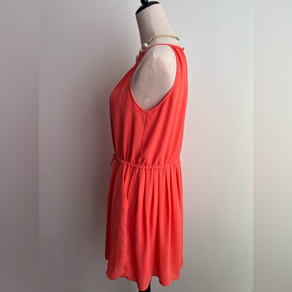 Banana Republic Coral Mini Dress With Pockets - Picture 4 of 6